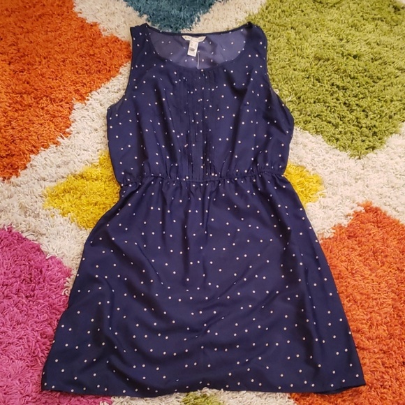 mango yellow polka dot dress